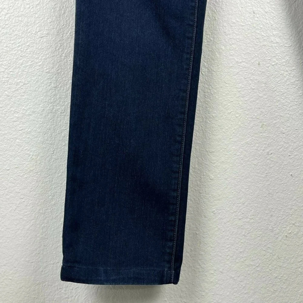 Ann Taylor Jeans Women's Sz 6 Curvy Skinny Fit Mid Rise Dark Wash Denim Blue - Picture 7 of 9